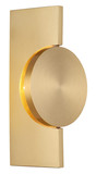 Globo LED Wandleuchte Jasper 3W warmweiss Messingfarben matt Metall Aluminium 20x10cm