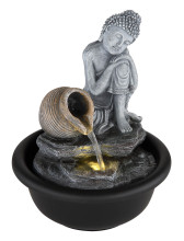 Globo Fontana LED Brunnen 0,13W Schwarz Matt 19cm 93039