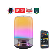 Govee Tischlampe 2 Pro Sound by JBL - Smarte Tischleuchte RGBICWW + Lautsprecher mit Musik-Sync H60200F1