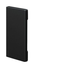 Hager BR6513069011 Endstück schnittkasch. zu BR/H/N/A 68x130mm Oberteil 80mm hfr in graphitschwarz