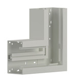 Hager BR8513059016 Flachwinkel aus Grundprofil zu BR 85x130mm Oberteil 80mm in verkehrsweiß