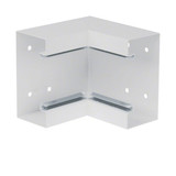 Hager BRS6513049016 Inneneck aus Grundprofil zu BRS 68x130mm Oberteil 80mm Stahlblech verkehrsweiß