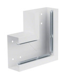 Hager BRS6513059016 Flachwinkel aus Grundprofil BRS 68x130mm Oberteil 80mm Stahlblech verkehrsweiß