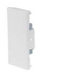 Hager BRS6513069016 Endstück schnittkaschierend zu BRS 68x130mm Oberteil 80mm Stahlblech vweiß