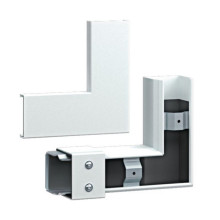 Hager FWKP6006059016 Flachwinkel FWK-Plus 60x60 mm weiß pulverbeschichtet