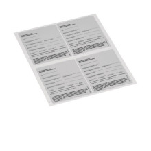 Hager FZ10TS1D Typenschild Schaltgerätekombination EN 61439, 95x115mm, 10x DIN A4 Bogen