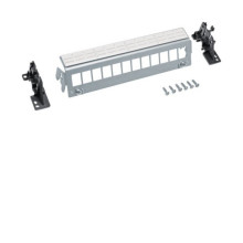 Hager FZ12MK Patch-Panel, univ., 12-fach, für Keystone, o. Module, für Hutschiene/geschraubt
