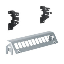 Hager FZ12MMO Patch-Panel, univers 12-fach E-Dat ohne Module, für Hutschiene oder geschraubt