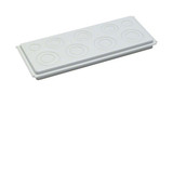 Hager FZ361 Flanschplatte, univers, für Kabelanschlusskasten, mit Vorprägungen M20 bis M40