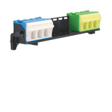 Hager FZ381 Träger, univers Z, mit 2 x 14 PE/N-Klemmen in Quick-Connect Technik, waagerecht