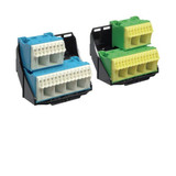 Hager FZ384 Träger, univers Z, mit 2 x 28 PE/N-Klemmen in Quick-Connect Technik, waagerecht