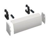 Hager FZ442N Kabelrangierkanal, 2-feldig, aufsteckbar, H x B x T176 x 550 x 135mm, RAL9010,