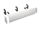 Hager FZ444N Kabelrangierkanal, 4-feldig, aufsteckbar, H x B x T176 x 1050 x 135mm, RAL9010