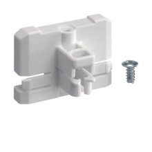 Hager FZ745SH Türstangenhalter, univers, für Schrank IP44, für Tür oben und unten einsetzbar