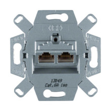 Hager G3140 Datendose für 2 Cat.6A-Anschlüsse 8/8 polig geschirmt