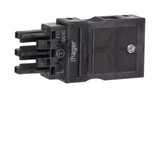 Hager G4703 Eingangsbuchse Wago 3-polig für starre und feindrahtige Leiter 1,5-2,5mm²