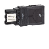 Hager G4713 Ausgangsstecker Wago 3-polig für starre und feindrahtige Leiter 1,5-2,5mm²