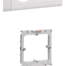 Hager GAPSET1 SET 1 Arbeitsplatz mit 3 StdUSB-Charger 15W 2xRJ45 Cat.6A Frontrastend vw