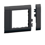 Hager GR0800A9011 Rahmenblende modular, ZS 55, OT 80, hfr, graphitschwarz