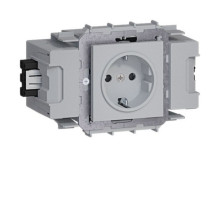 Hager GS10017035 Steckdose 1-fach Wago Winsta Frontrastend lichtgrau