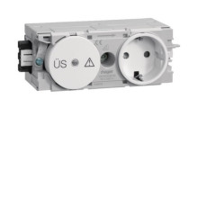 Hager GS12009016 SteckdoseFeinschutz mit Wago Steck-/Klemmtechnik C-Profil in verkehrsweiß