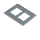 Hager GTVDM012 Montageplatte f. Geräteträger GTVD200/300 Datenmodul 2-fach RJ 45 19,3 x 14,8