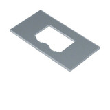 Hager GTVDM032 Montageplatte f. Geräteträger GTVD200/300 Datenmodul 2xRJ45 19,5/21,7x14,85mm