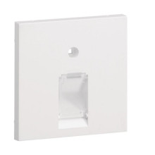 Hager GZUAE1A9016 Zentralscheibe UAE 1-fach für Rahmenblende 55 halogenfrei verkehrsweiß