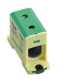Hager K150AE Anschlussklemme für Aluminium und Kupferleitungen, 25mm²-150mm², grün gelb