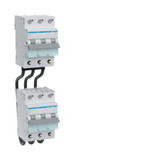 Hager KC325 Verbindungsbrücke, 3 polig, Stiftanschluss, Phase, Länge 125mm