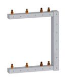Hager KCF563R Phasenschiene senkrecht 63A rechts L1N-L2N-L3N zu L1N-L2N-L3N 125mm 2-reihig