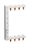 Hager KCF663L Phasenschiene 3polig  N, 2-reihig 125mm, links, vertikal