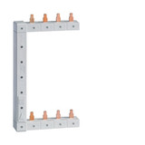 Hager KCF663S Phasenschiene senkrecht 63A links/rechts sym. L1L2L3N zu L1L2L3N 125mm 2-reihi