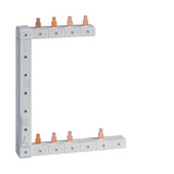 Hager KCF863L Phasenschiene senkrecht 63A links L1L2L3N zu L1N-L2N-L3N 125mm 2-reihig