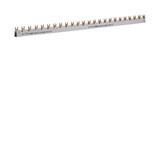 Hager KDN381B Phasenschiene 3 polig mit Hilfsschalter, Gabelanschluss 16mm² 80A 39 Module