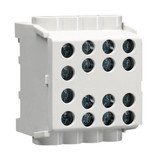 Hager KH35L8 Hauptleitungsabzweigklemme 1polig, 2x35mm²-6x25mm², IP20, Farbe: Grau