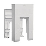 Hager KU8XCHE Zusatzraum mit 1022 PLE für BKE-A mittig sitzend, universZ, VPE  1 Stück