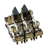 Hager L00 Sicherungsunterteil NH00 3x160A, mit Käfigklemme bis 70mm², für Montageplatte