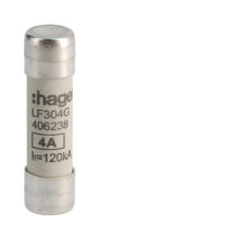 Hager LF304G Zylindersicherungen für industrielle Anwendungen 10x38mm gG 4A 500V AC 120kA