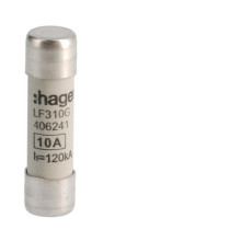 Hager LF310G Zylindersicherungen für industrielle Anwendungen 10x38mm gG 10A 500V AC 120kA