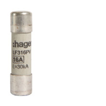 Hager LF316PV Sicherungseinsatz für Photovoltaikanwendungen 10x38mm 1000V DC 16A