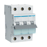 Hager MBN320 Leitungsschutzschalter 3 polig 6kA B-Charakteristik 20A 3 Module