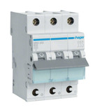 Hager MBS332 Leitungsschutzschalter 3 polig 6kA B-Charakteristik 32A QuickConnect 3 Module