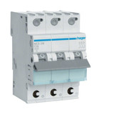 Hager MCS316 Leitungsschutzschalter 3 polig 6kA C-Charakteristik 16A Quick Connect 3 Module