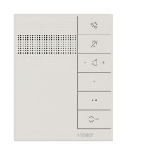 Hager RTQ620X Innenstation audio, IP über 2-Draht, Freisprechen, intercom speak, weiß