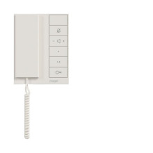 Hager RTQ640X Innenstation audio, IP über 2-Draht, mit Handhörer, intercom speak, weiß