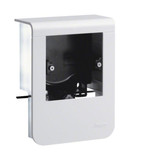 Hager SL200809019016 Geräteträger universal design für UP-Geräte mit Rahmen SL 20x80mm verkehrsweiß