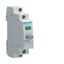Hager SVN411 Taster 16A 1 Schließer 230V AC mit Leuchtmelder grün 1PLE
