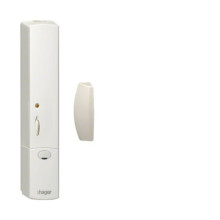 Hager TRC301B Funk Fensterkontakt mit Batterie, weiß