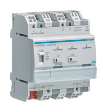 Hager TXA662AN Universal-Dimmaktor 2-fach KNX easy, 2x300W, ESL/LED, kombinierbar